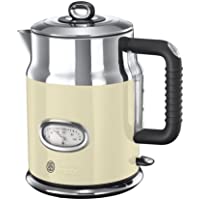 Russell Hobbs Retro - Hervidor de Agua Eléctrico (2400 W- 1-7l- Acero Inoxidable- Crema) - ref. 21672-70